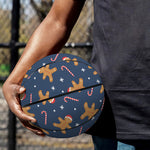 Xmas Gingerbread Man Pattern Print Basketball