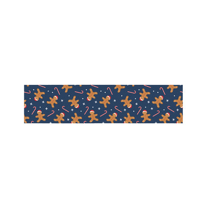 Xmas Gingerbread Man Pattern Print Bed Runner