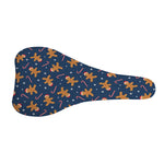 Xmas Gingerbread Man Pattern Print Bicycle Seat Cover