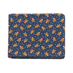 Xmas Gingerbread Man Pattern Print Bifold Wallet