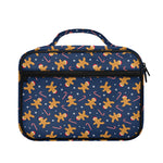 Xmas Gingerbread Man Pattern Print Briefcase Bible Bag