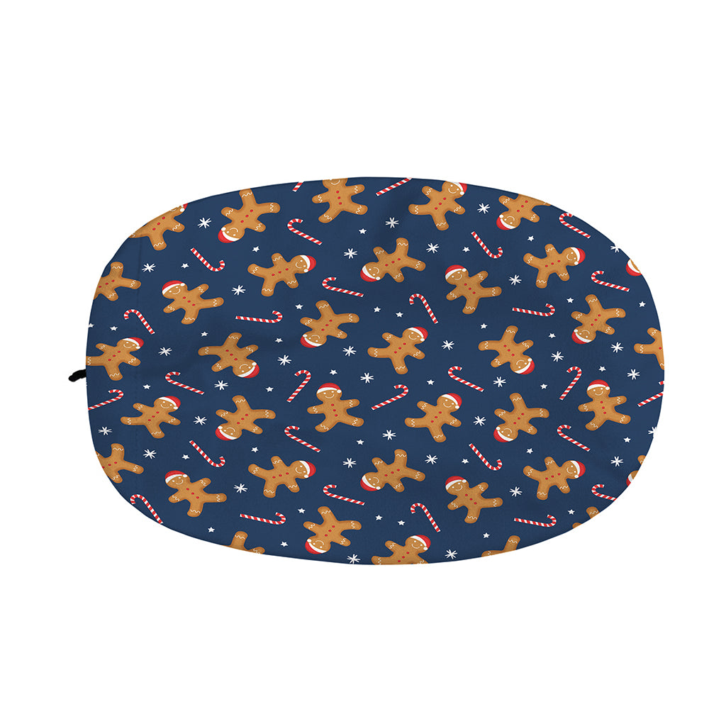 Xmas Gingerbread Man Pattern Print Car Side Mirror Covers