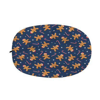 Xmas Gingerbread Man Pattern Print Car Side Mirror Covers