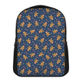 Xmas Gingerbread Man Pattern Print Casual Backpack