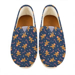 Xmas Gingerbread Man Pattern Print Casual Shoes