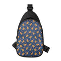 Xmas Gingerbread Man Pattern Print Sling Bag