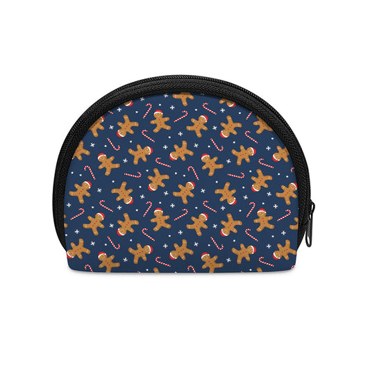 Xmas Gingerbread Man Pattern Print Coin Purse
