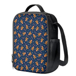 Xmas Gingerbread Man Pattern Print Crossbody Lunch Bag
