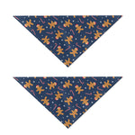 Xmas Gingerbread Man Pattern Print Dog Bandana