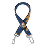 Xmas Gingerbread Man Pattern Print Dog Seat Belt
