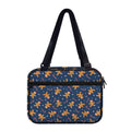 Xmas Gingerbread Man Pattern Print Double Strap Bible Bag