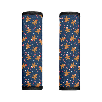 Xmas Gingerbread Man Pattern Print Handle Covers