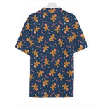 Xmas Gingerbread Man Pattern Print Hawaiian Shirt
