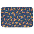 Xmas Gingerbread Man Pattern Print Indoor Door Mat