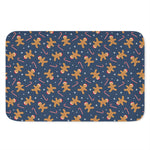 Xmas Gingerbread Man Pattern Print Indoor Door Mat
