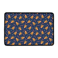 Xmas Gingerbread Man Pattern Print Kitchen Mat