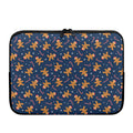 Xmas Gingerbread Man Pattern Print Laptop Sleeve