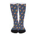 Xmas Gingerbread Man Pattern Print Long Socks