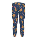 Xmas Gingerbread Man Pattern Print Men's leggings