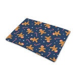 Xmas Gingerbread Man Pattern Print Pet Cooling Mat Cover