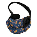Xmas Gingerbread Man Pattern Print Pet Sling Carrier