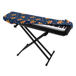 Xmas Gingerbread Man Pattern Print Piano Keyboard Cover