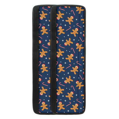 Xmas Gingerbread Man Pattern Print Refrigerator Handle Covers