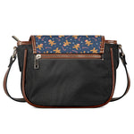 Xmas Gingerbread Man Pattern Print Saddle Bag
