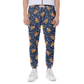 Xmas Gingerbread Man Pattern Print Joggers