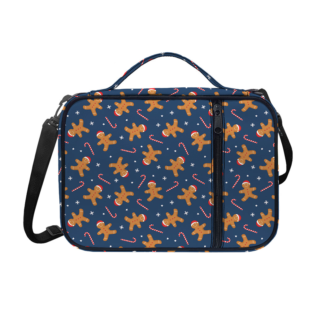 Xmas Gingerbread Man Pattern Print Shoulder Strap Bible Bag