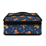 Xmas Gingerbread Man Pattern Print Small Lunch Bag