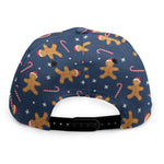 Xmas Gingerbread Man Pattern Print Snapback Cap