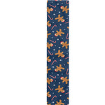Xmas Gingerbread Man Pattern Print Table Runner
