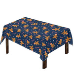 Xmas Gingerbread Man Pattern Print Tablecloth