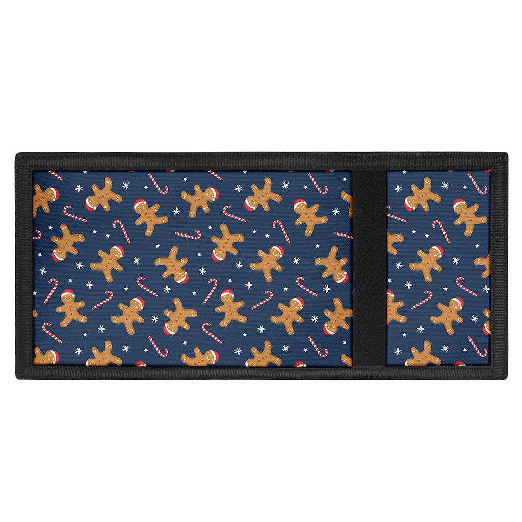 Xmas Gingerbread Man Pattern Print Trifold Wallet