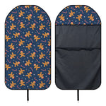 Xmas Gingerbread Man Pattern Print Waterproof Car Seat Cover