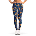 Xmas Gingerbread Man Pattern Print Women's Leggings