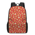 Xmas Gingerbread Pattern Print 17 Inch Backpack