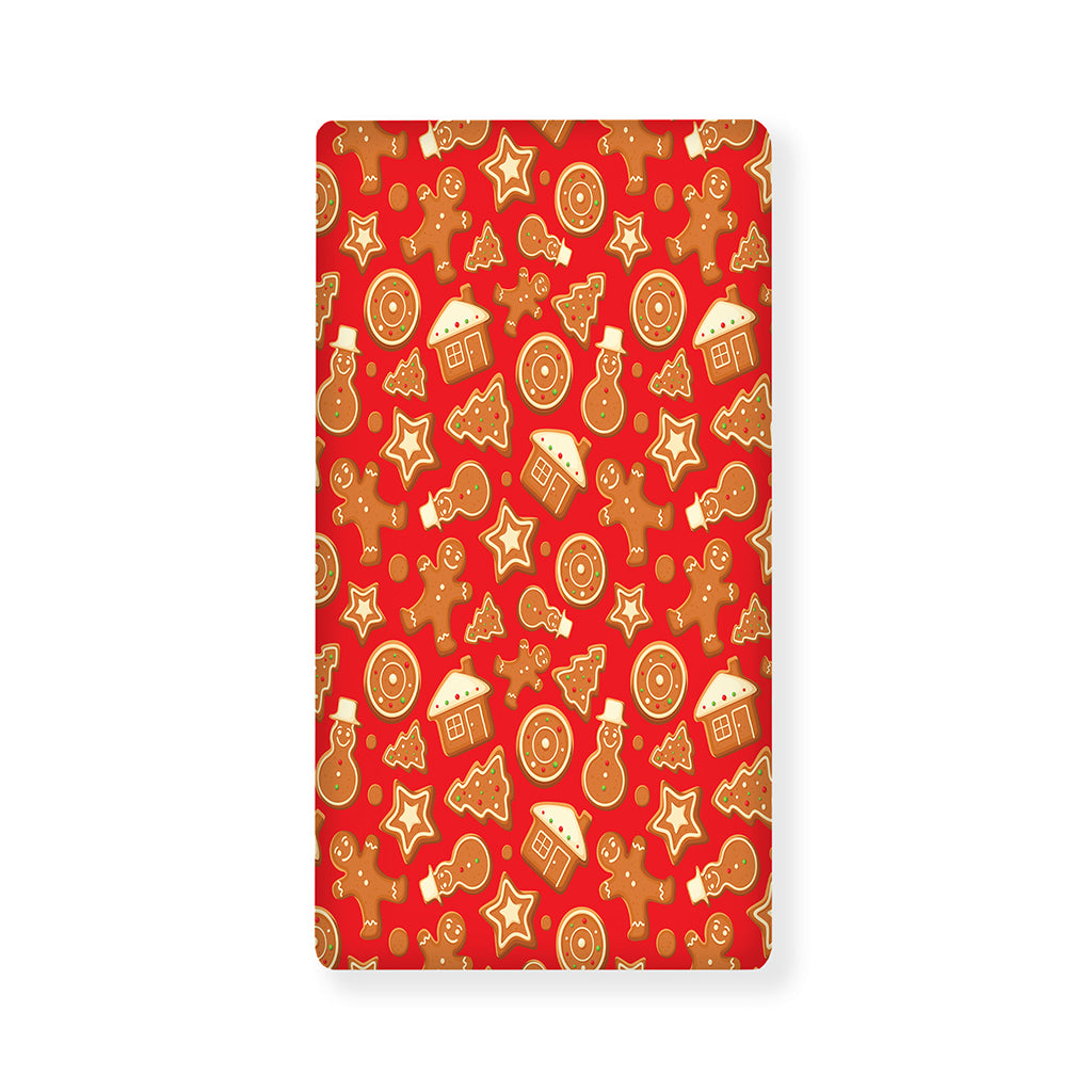 Xmas Gingerbread Pattern Print Baby Crib Sheet