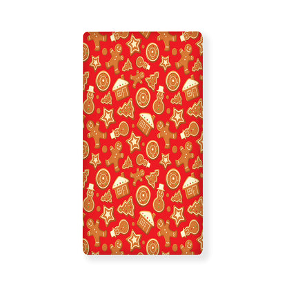 Xmas Gingerbread Pattern Print Baby Crib Sheet