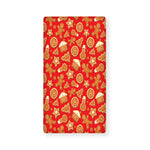 Xmas Gingerbread Pattern Print Baby Crib Sheet