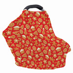 Xmas Gingerbread Pattern Print Baby Seat Cover