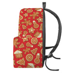 Xmas Gingerbread Pattern Print Backpack