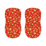 Xmas Gingerbread Pattern Print Bar Stool Covers