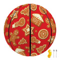 Xmas Gingerbread Pattern Print Basketball