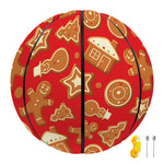 Xmas Gingerbread Pattern Print Basketball
