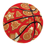 Xmas Gingerbread Pattern Print Basketball
