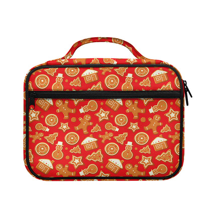 Xmas Gingerbread Pattern Print Briefcase Bible Bag