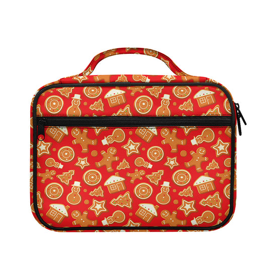Xmas Gingerbread Pattern Print Briefcase Bible Bag