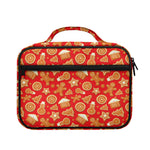 Xmas Gingerbread Pattern Print Briefcase Bible Bag